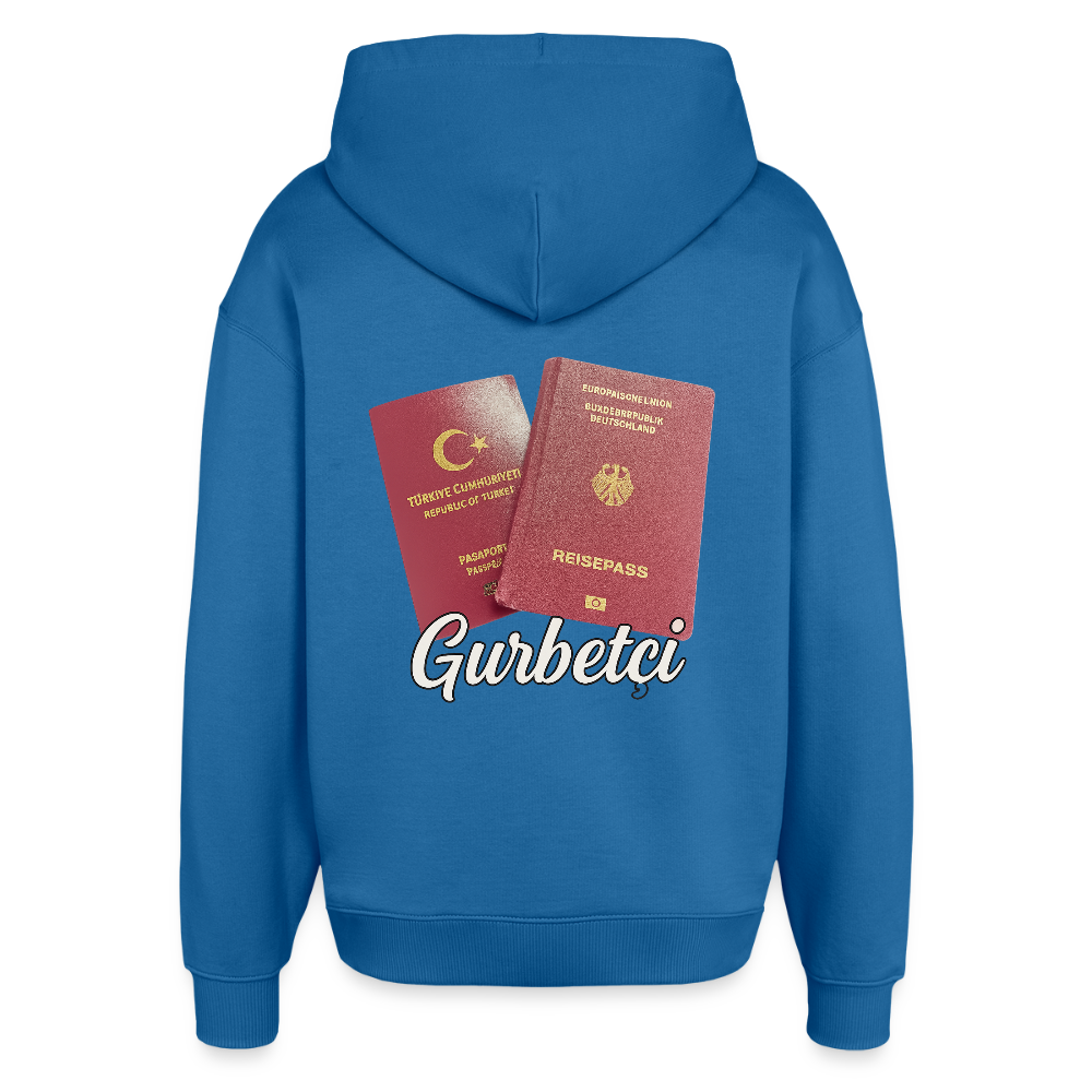 Gurbetci - Oversized Unisex Hoodie - Achtsames Blau