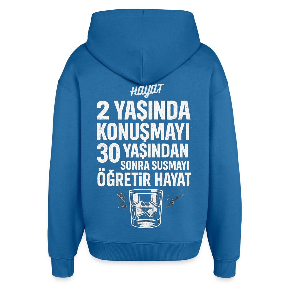 Hayat - Oversized Unisex Hoodie - Achtsames Blau