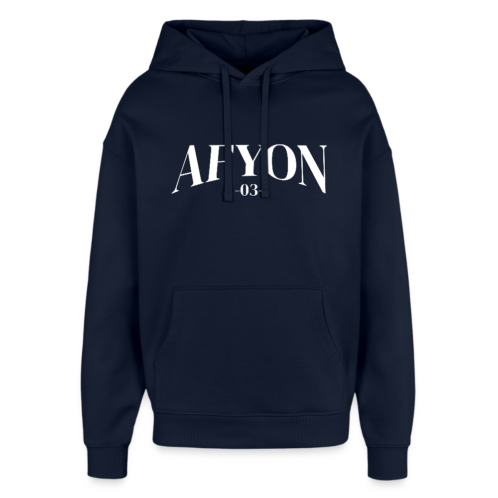 Afyon - 03 - Oversized Unisex Hoodie - Navy