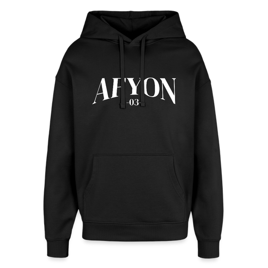 Afyon - 03 - Oversized Unisex Hoodie - Schwarz