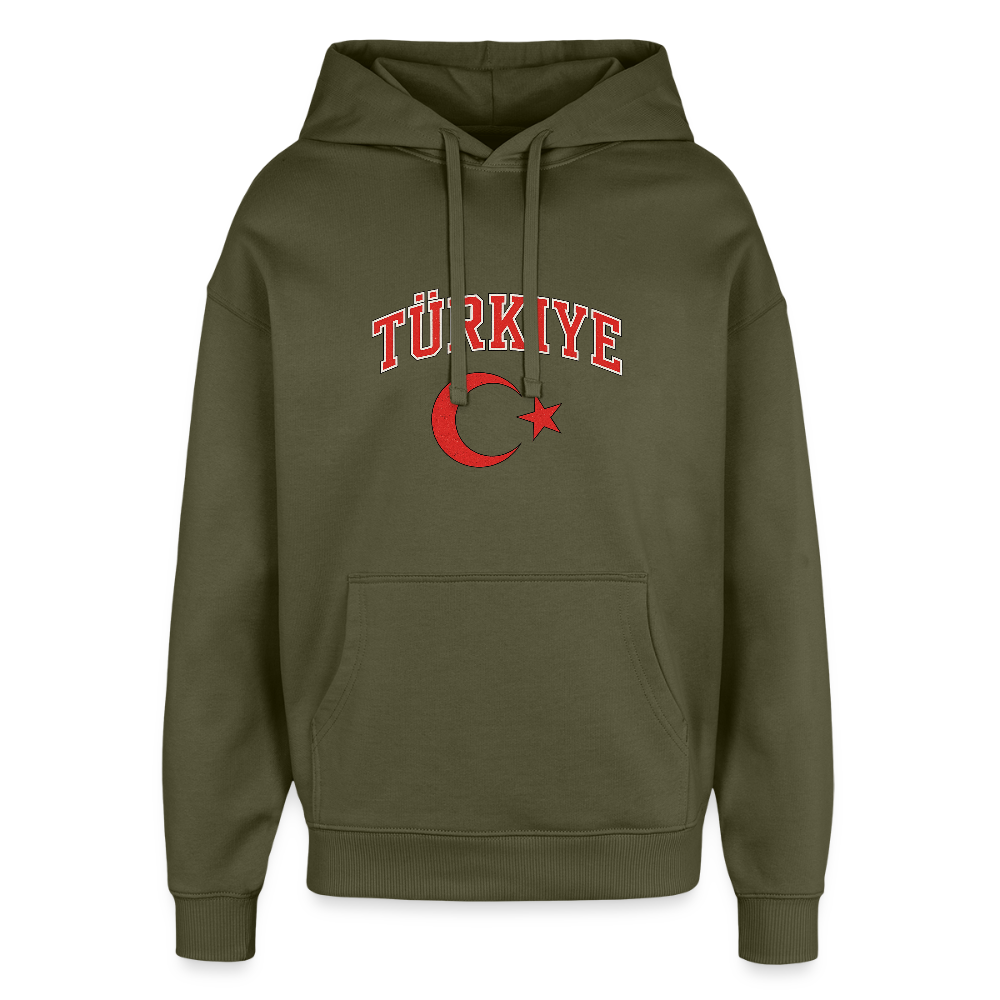 Türkiye - Oversized Unisex Hoodie - Khaki