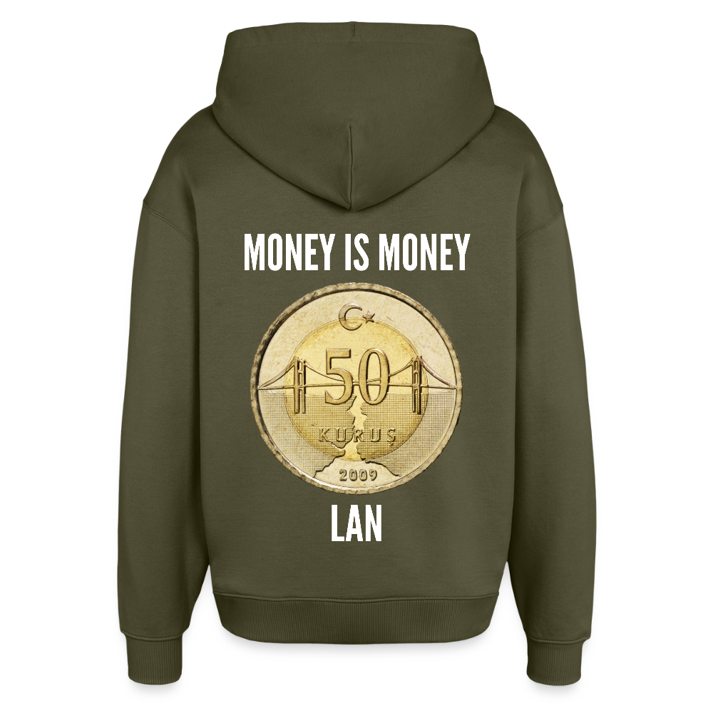 Money is Money - Oversized Unisex Hoodie - Khaki