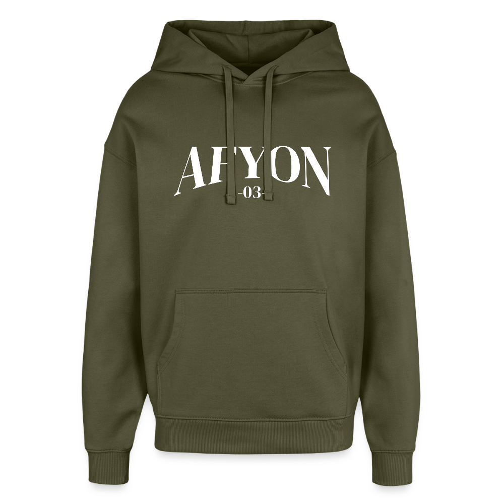 Afyon - 03 - Oversized Unisex Hoodie - Khaki