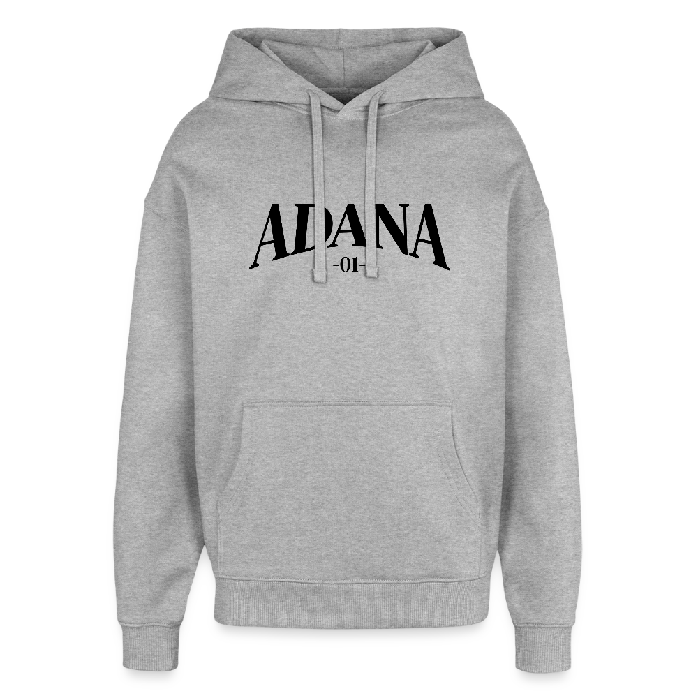 Adana 01 - Oversized Unisex Hoodie - Grau meliert