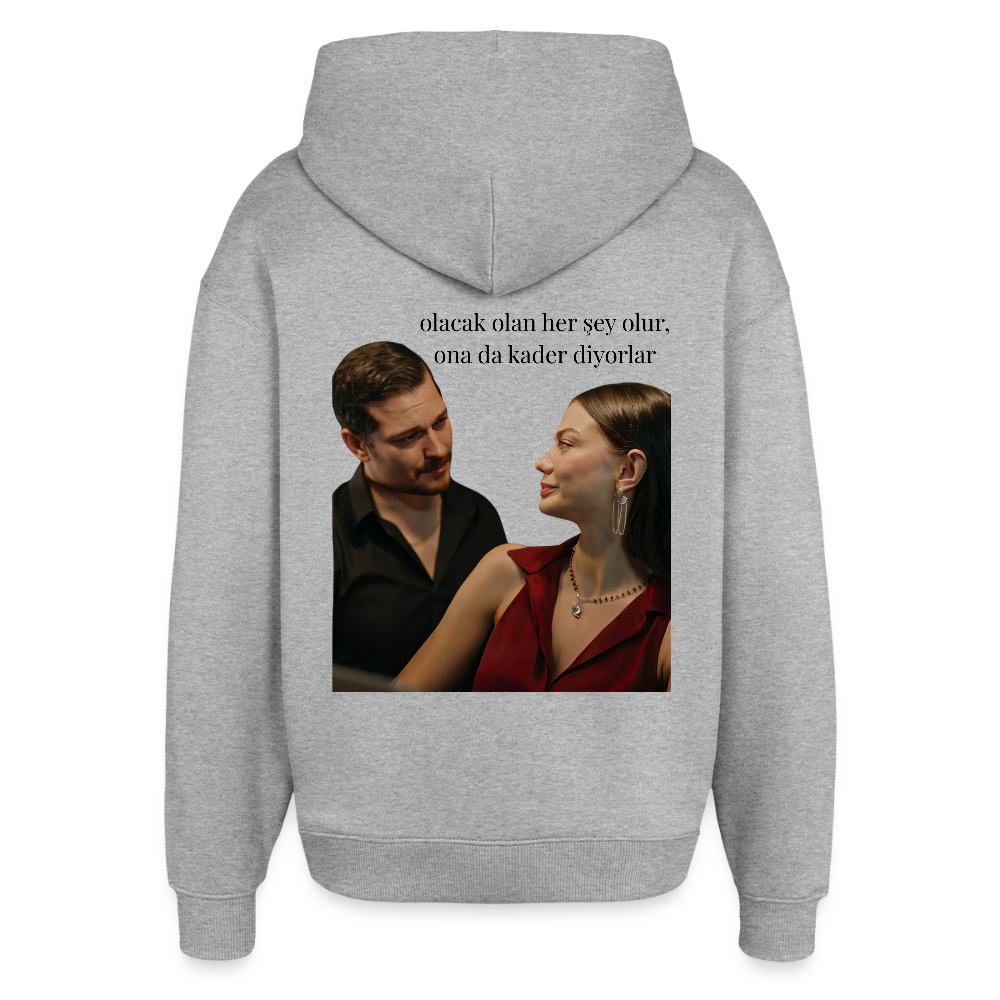 Kader - Oversized Unisex Hoodie - Grau meliert