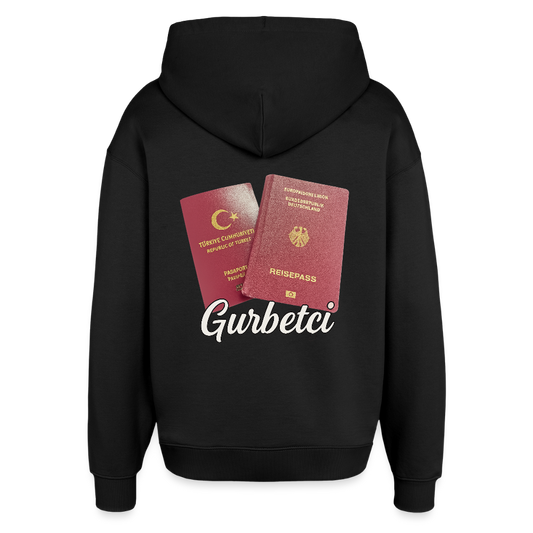Gurbetci - Oversized Unisex Hoodie - Schwarz