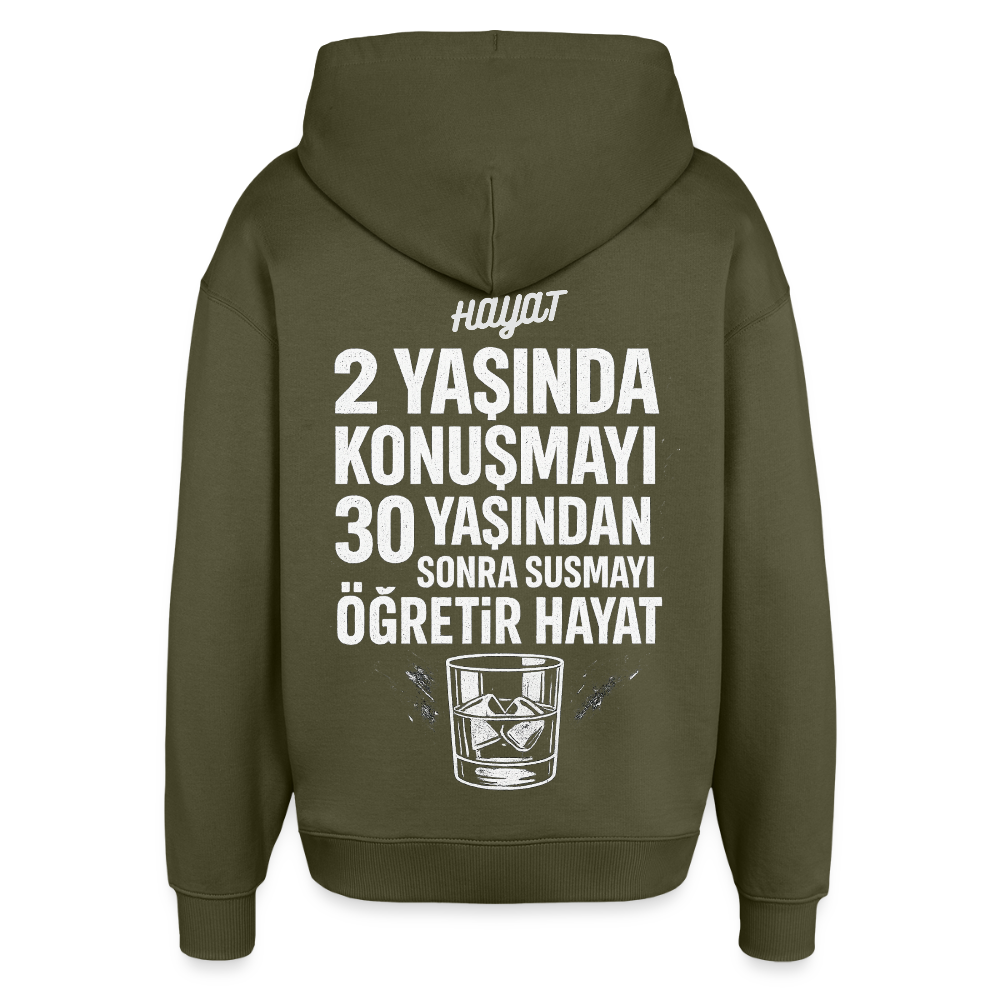 Hayat - Oversized Unisex Hoodie - Khaki