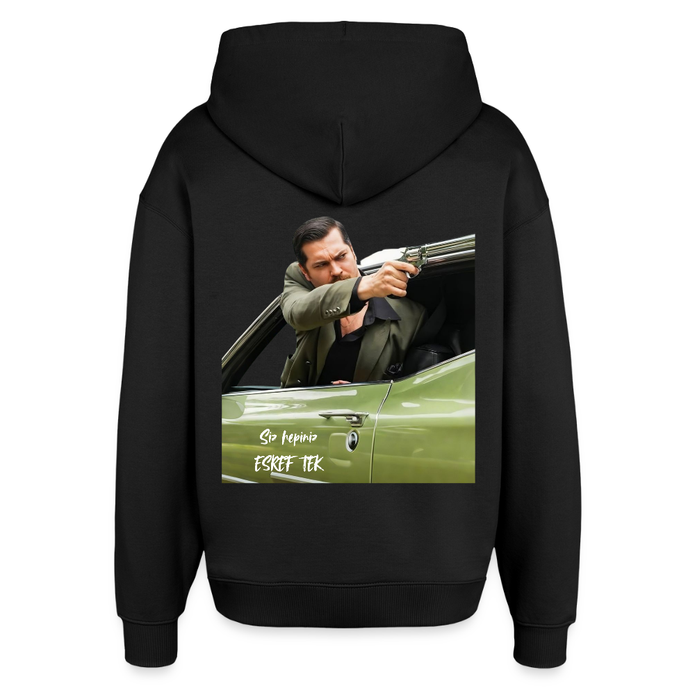 Esref Tek- Oversized Unisex Hoodie - Schwarz