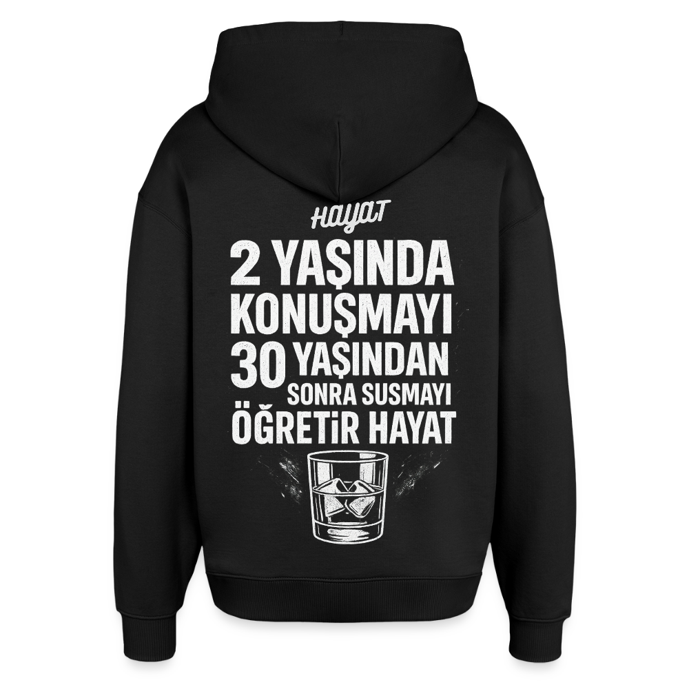 Hayat - Oversized Unisex Hoodie - Schwarz