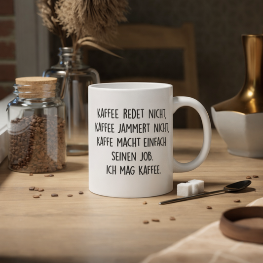 Kaffee redet nicht - Tasse